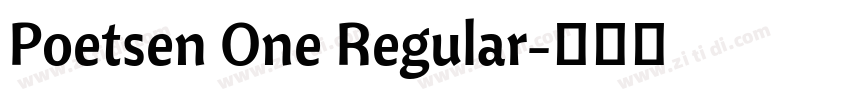 Poetsen One Regular字体转换